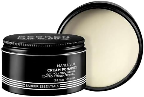 Redken Brews Cream Pomade For Men - Provides Medium Hold With Natural and Smooth Finish With Low ... | Amazon (US)