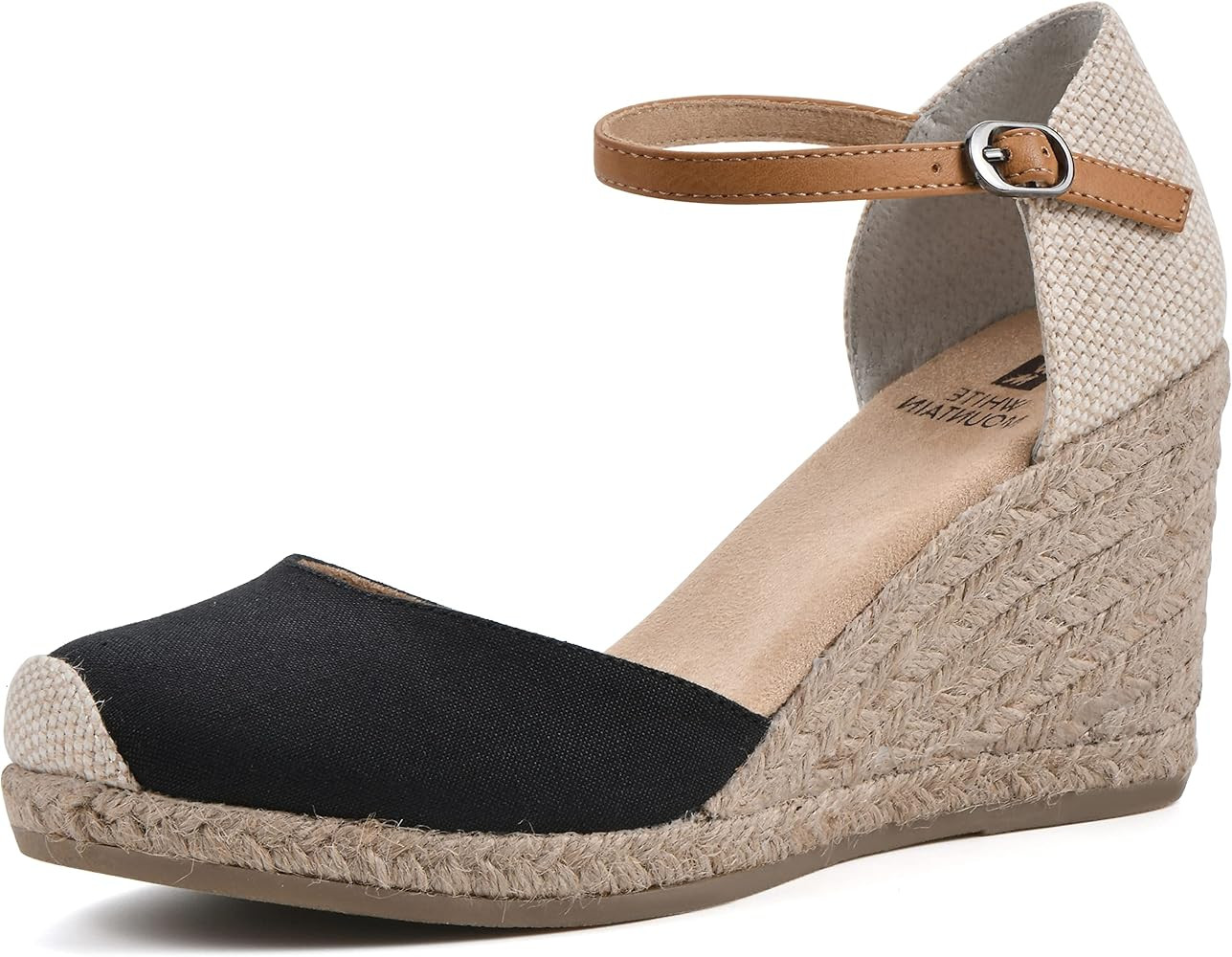 WHITE MOUNTAIN Women's Mamba Espadrille Wedge Sandal | Amazon (US)