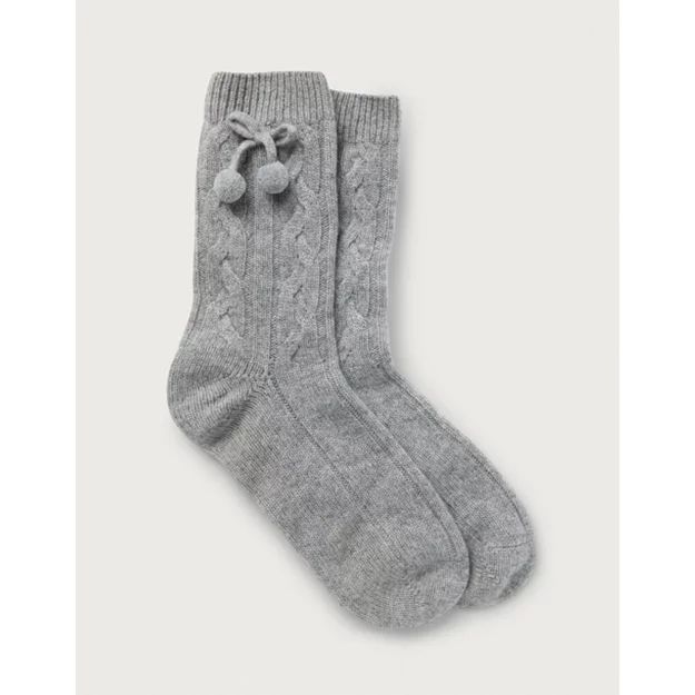 Pom-Pom Socks with Cashmere 
    
            
    


            
                
             ... | The White Company (UK)