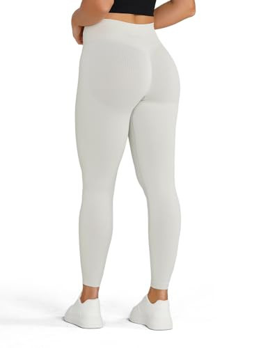 NVS Workout Leggings for Women Scrunch Seamless Impact Leggings High Waisted Tummy Control Butt Lifting Gym Yoga Pants, Lunar Rock, Small | Amazon (US)