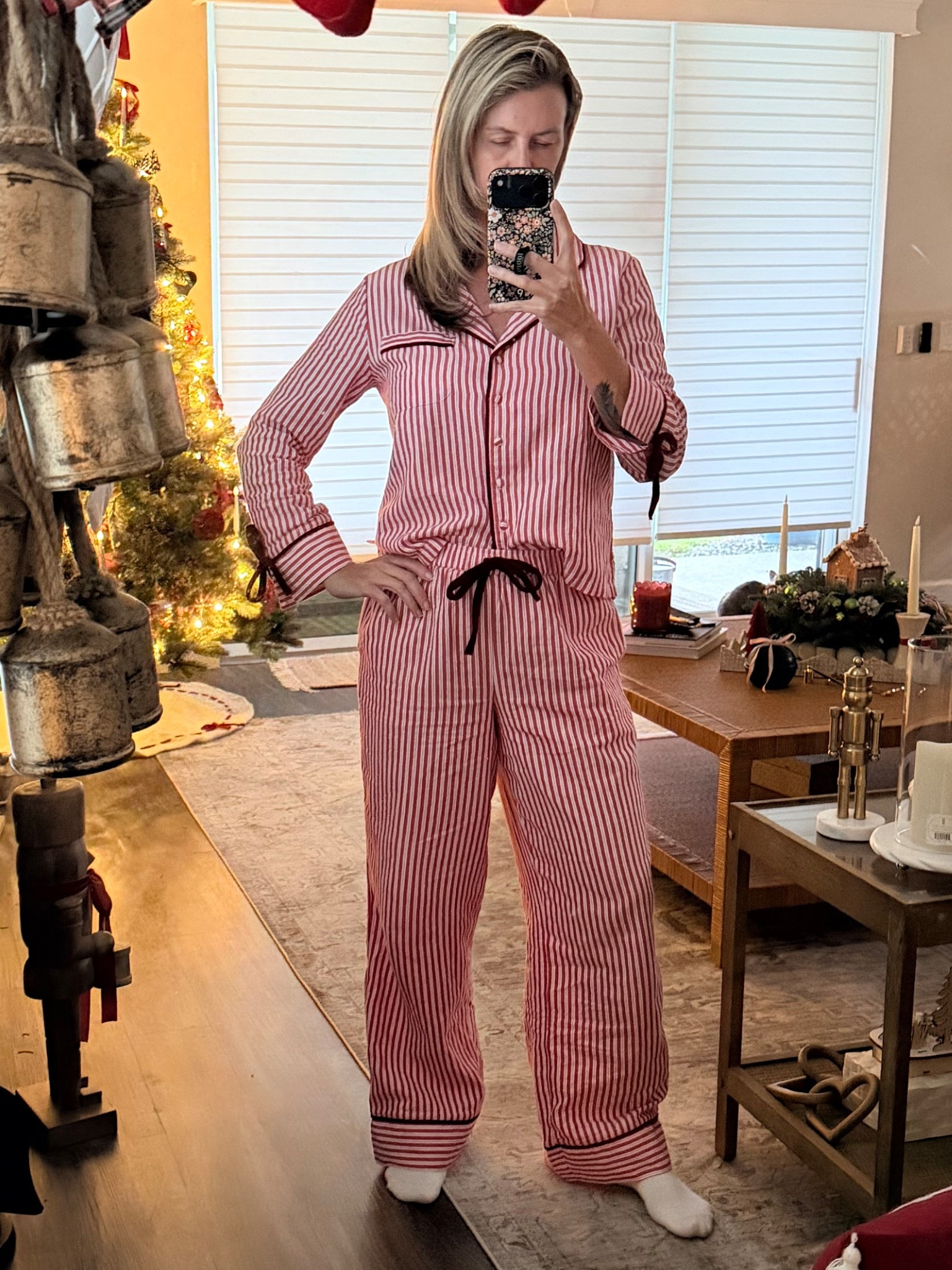Paityn and I picked up some cute red and white striped with velvet bows details. #christmas #christmaspajamas #christmaspjs #pajamas #holidaypjs #bowpjs  

#LTKmomlife #LTKHoliday #LTKGiftGuide