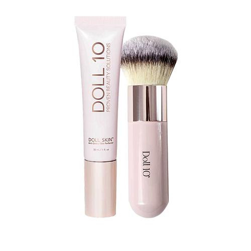 Doll 10 Doll Skin Anti-Stress Skin Perfector with Brush - Tan | HSN