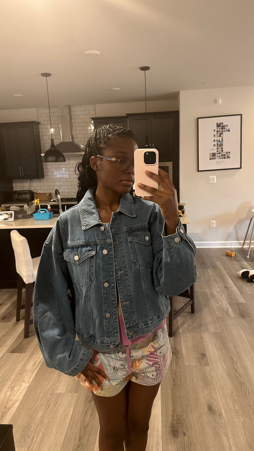 Naked Wardrobe Oversize Denim Trucker Jacket 

Wearing a size M here. I’m 5’10” for reference

#LTKSeasonal #LTKFindsUnder100 #LTKSaleAlert