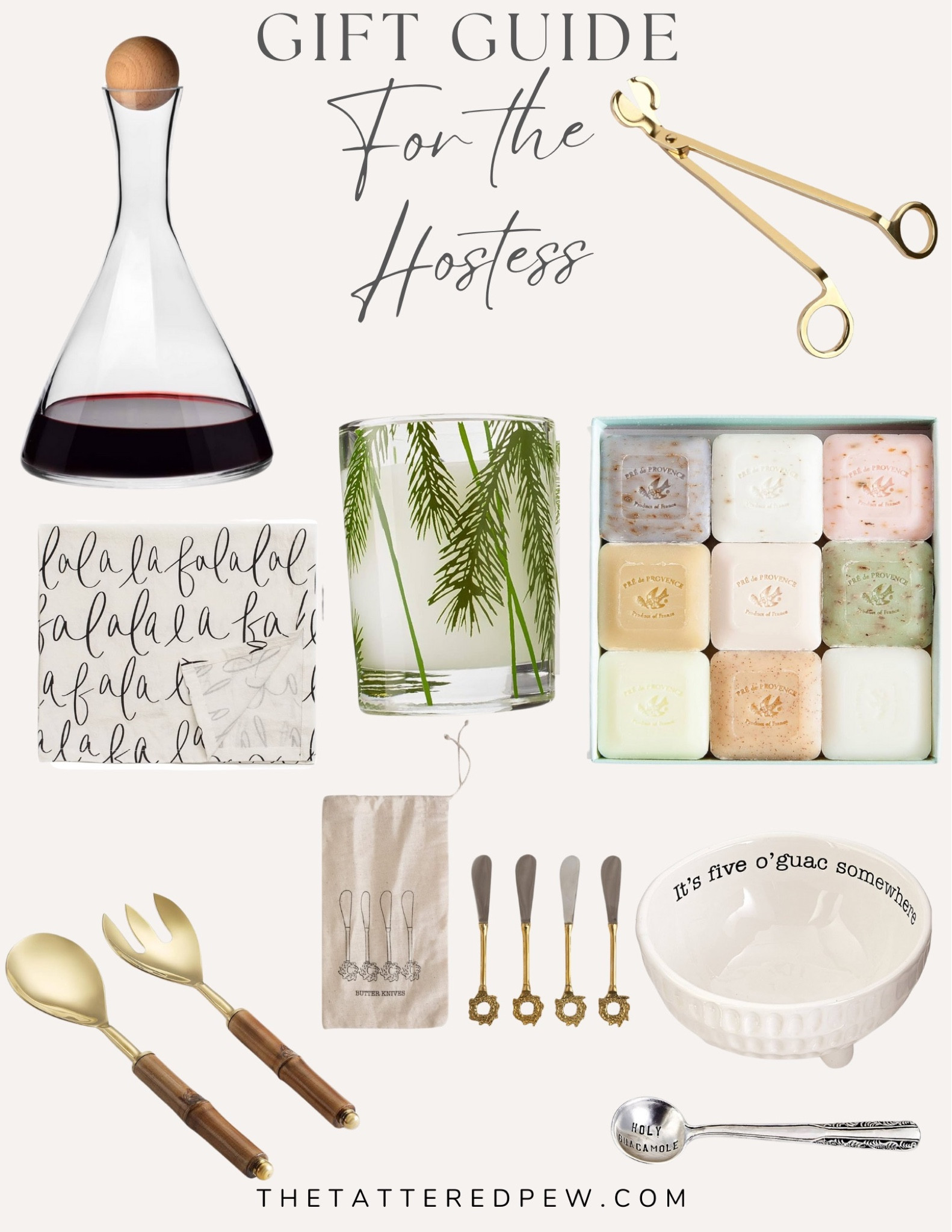 Hostess gift ideas! 


Salad serving utensils, charcuterie knives, wine decanter, candle wick cutter, fir candle, handsoap gift set, hostess gift guide, Christmas 2023  

#LTKHoliday #LTKSeasonal #LTKGiftGuide