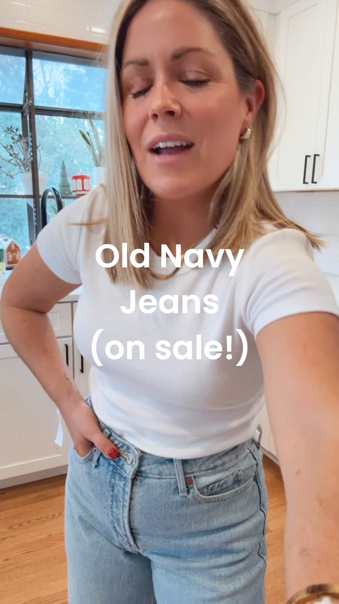 Bestselling Old Navy Jeans (petite options and on sale!) - wearing a 4 petite in the light wash. 

#LTKPetite #LTKootd #LTKSaleAlert