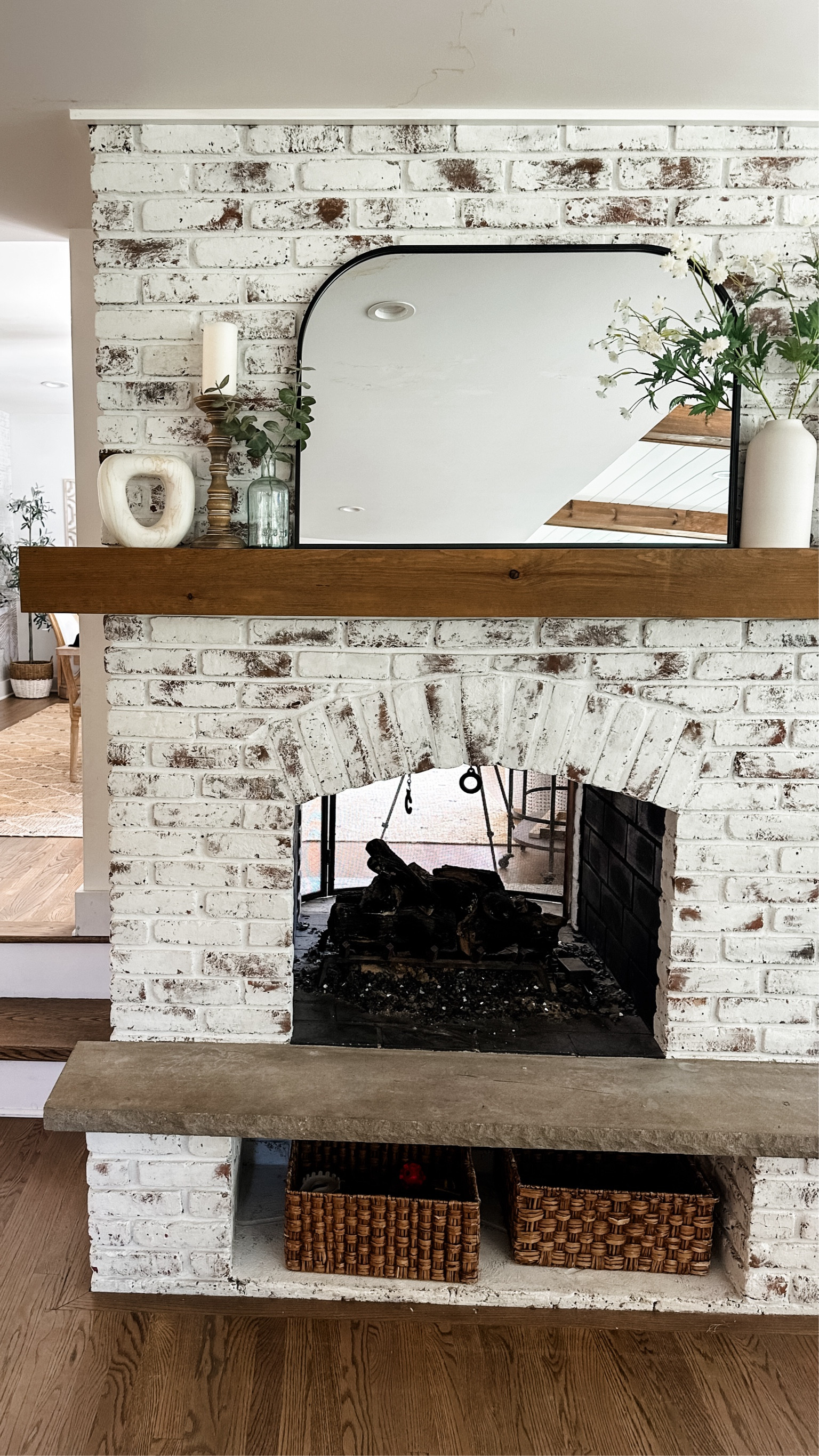 My mantle! Loving my new mirror! 

#LTKSummerSales #LTKHome #LTKStyleTip