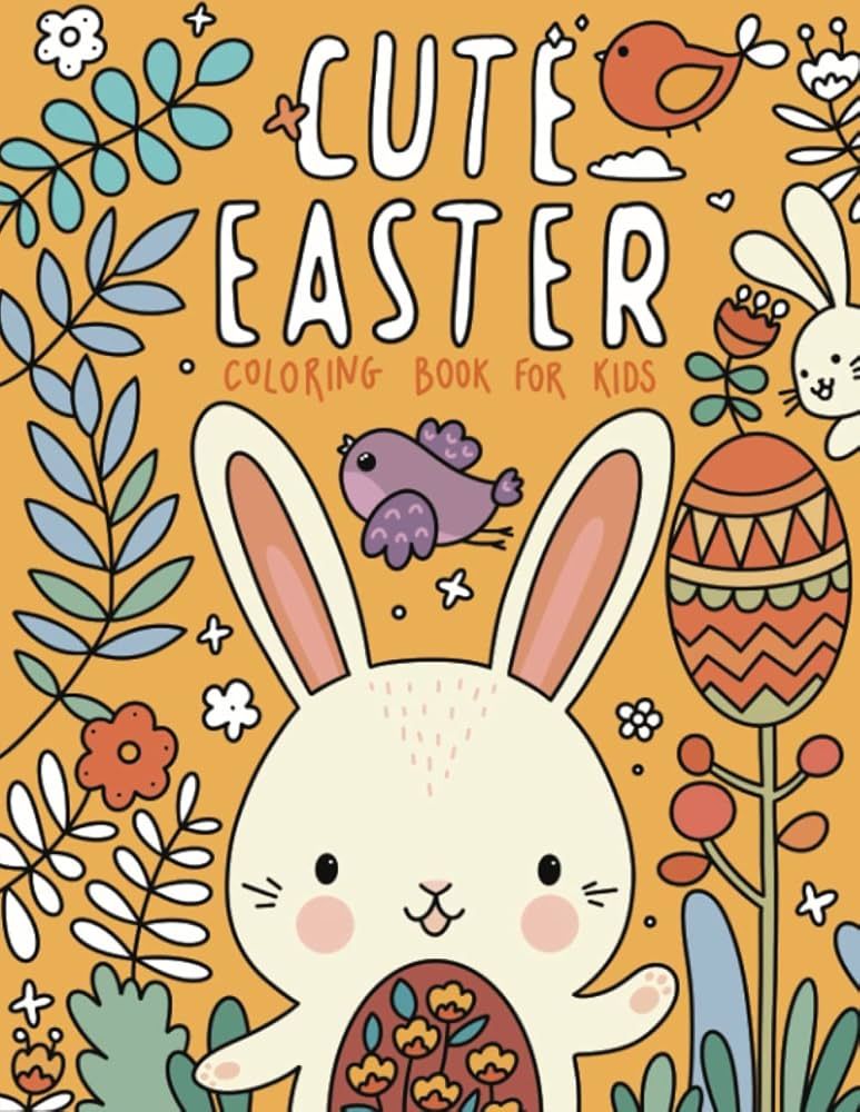 Cute Easter Coloring Book for Kids: Fun Kids Easter Basket Stuffer and Gift for Toddler Boys and ... | Amazon (US)
