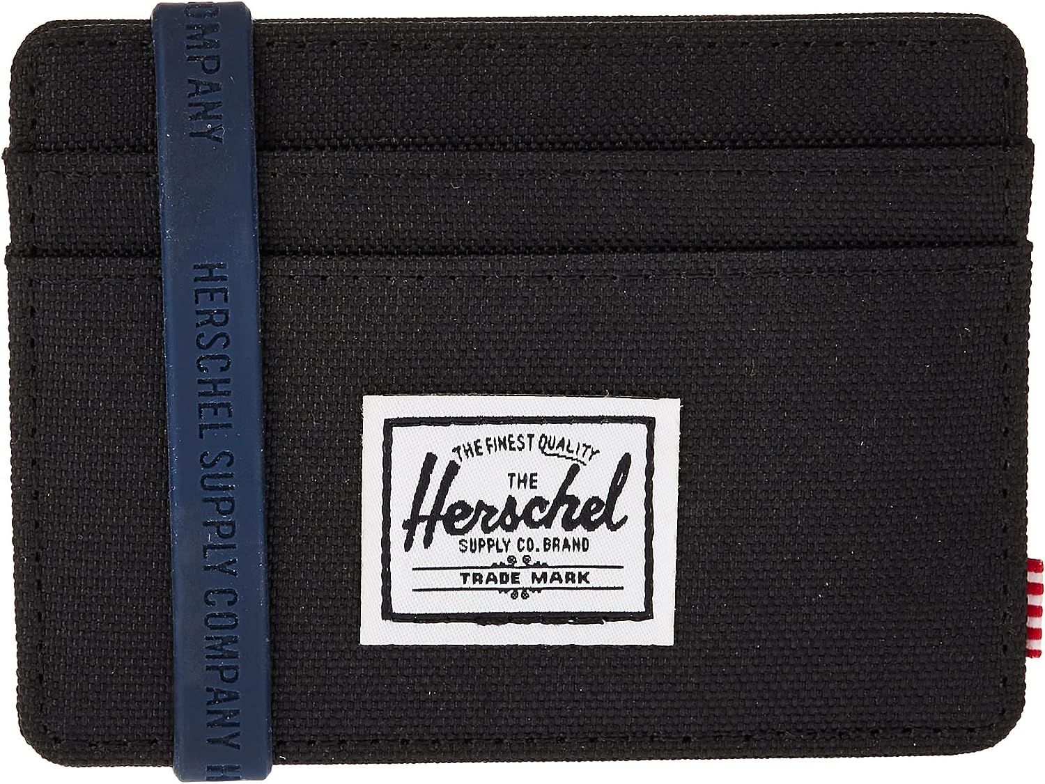 Herschel mens Charlie Rfid Card Case Wallet, black, One Size US | Amazon (US)