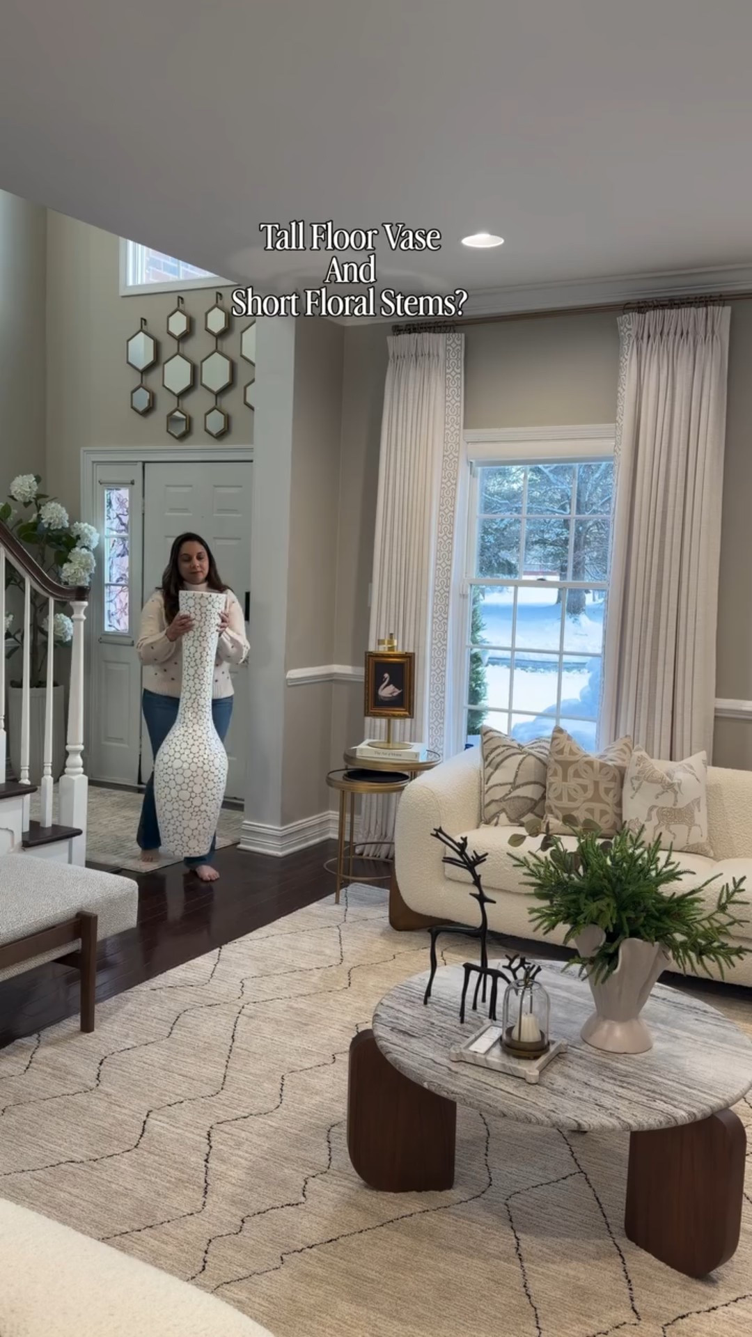 COMMENT: “VASE STYLING” for all the links!
My vase is finally back in stock & on sale!
When florals are too short for the vase ......don’t buy new stems!
A floral cage is the secret, it’s quick, no stuffing, no mess!
Effortless styling with adjustable height for a clean, polished look! @wayfair @amazon

Amazon Home Finds
How to style a tall vase?
Elevate Floor vase styling
Tips and tricks
Amazon Favorites Found
Amazon gadgets
Found it on amazon
Home ideas

#LTKHome #LTKHoliday #LTKSaleAlert