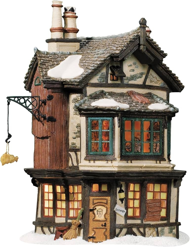 Department 56 Dickens' Village Ebenezer Scrooge's House Lit House, 8.25, Multicolor | Amazon (US)