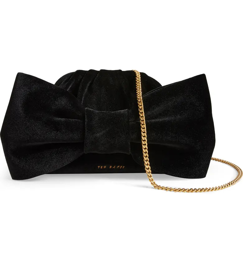 Ted Baker London Niasie Velvet Bow Clutch Bag | Nordstrom | Nordstrom