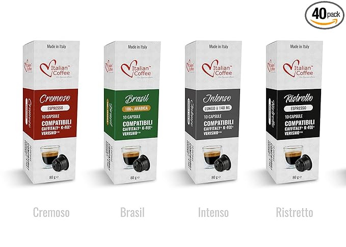 Italian Coffee capsules compatible with Starbucks Verismo, CBTL, Caffitaly, K-fee systems (Sample... | Amazon (US)