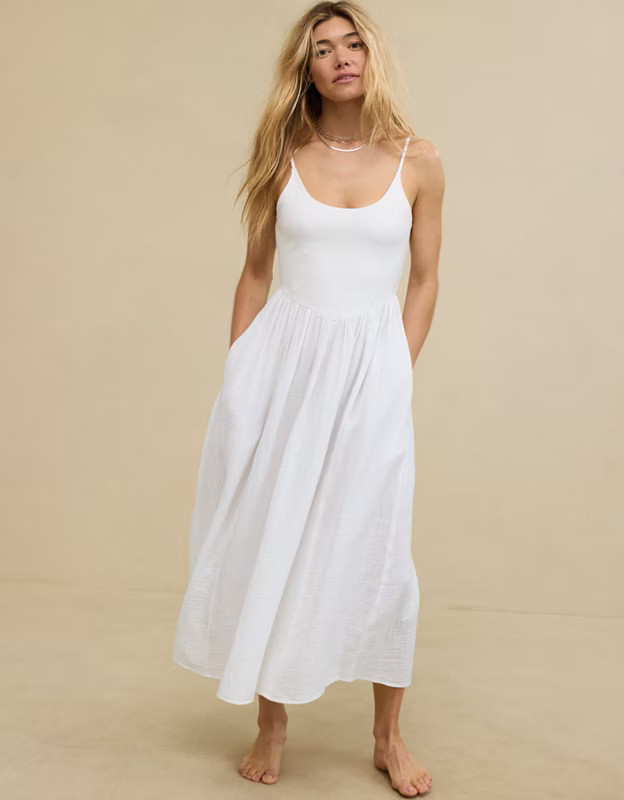 Aerie At The Barre Midi Dress | Aerie