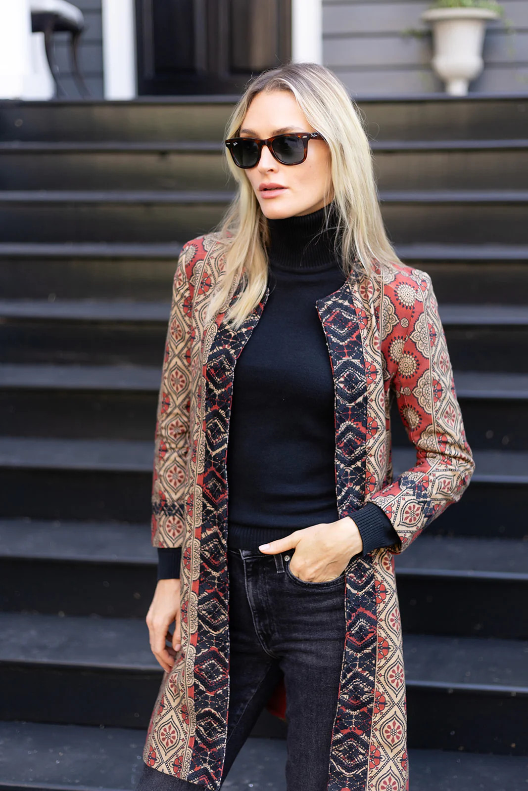 Ali Jacket - Clay Palazzo Tile | Julia Amory