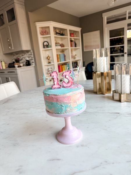 13th birthday party cake ideas and candles from Amazon Taylor swift swiftie inspired lover cake for tween girls 