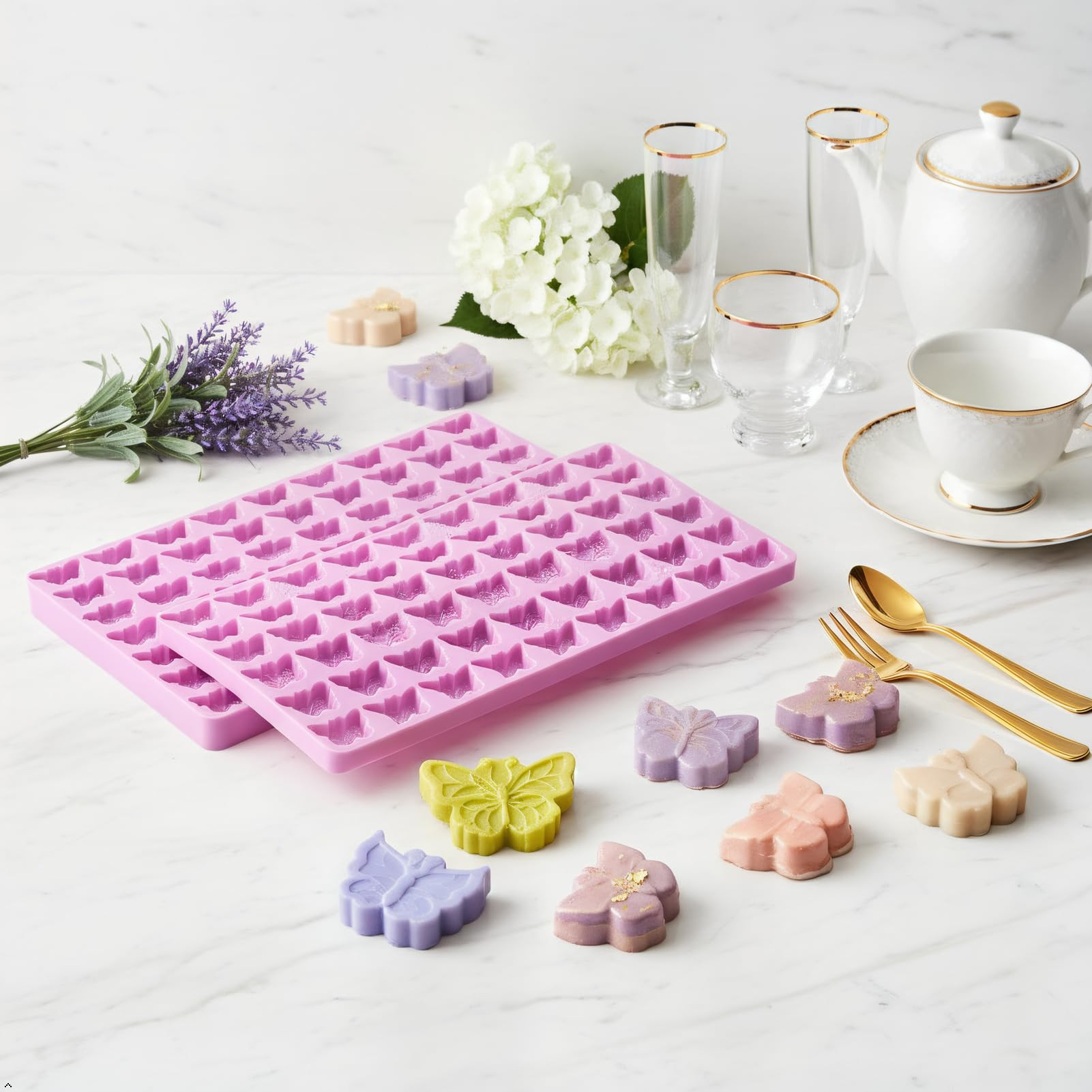 72 Cavity Silicone Butterfly Mold - Food Grade, Oven & Freezer Safe - Perfect for Chocolate, Gumm... | Amazon (US)