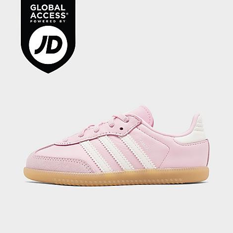 Adidas Kids' Toddler Originals Samba OG Casual Shoes in Pink/Footwear Pink Size 6.0 Leather | Finish Line (US)