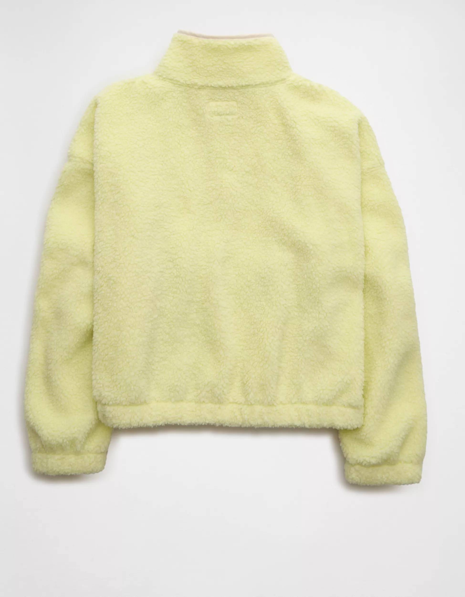 AE Relaxed Sherpa Fleece Henley Sweatshirt | American Eagle Outfitters (US & CA)