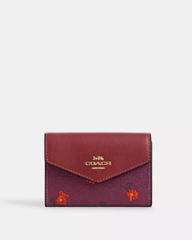 Flap Card Case With Country Floral Print | Coach Outlet US