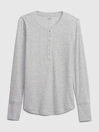 Essential Rib Henley T-Shirt | Gap (US)