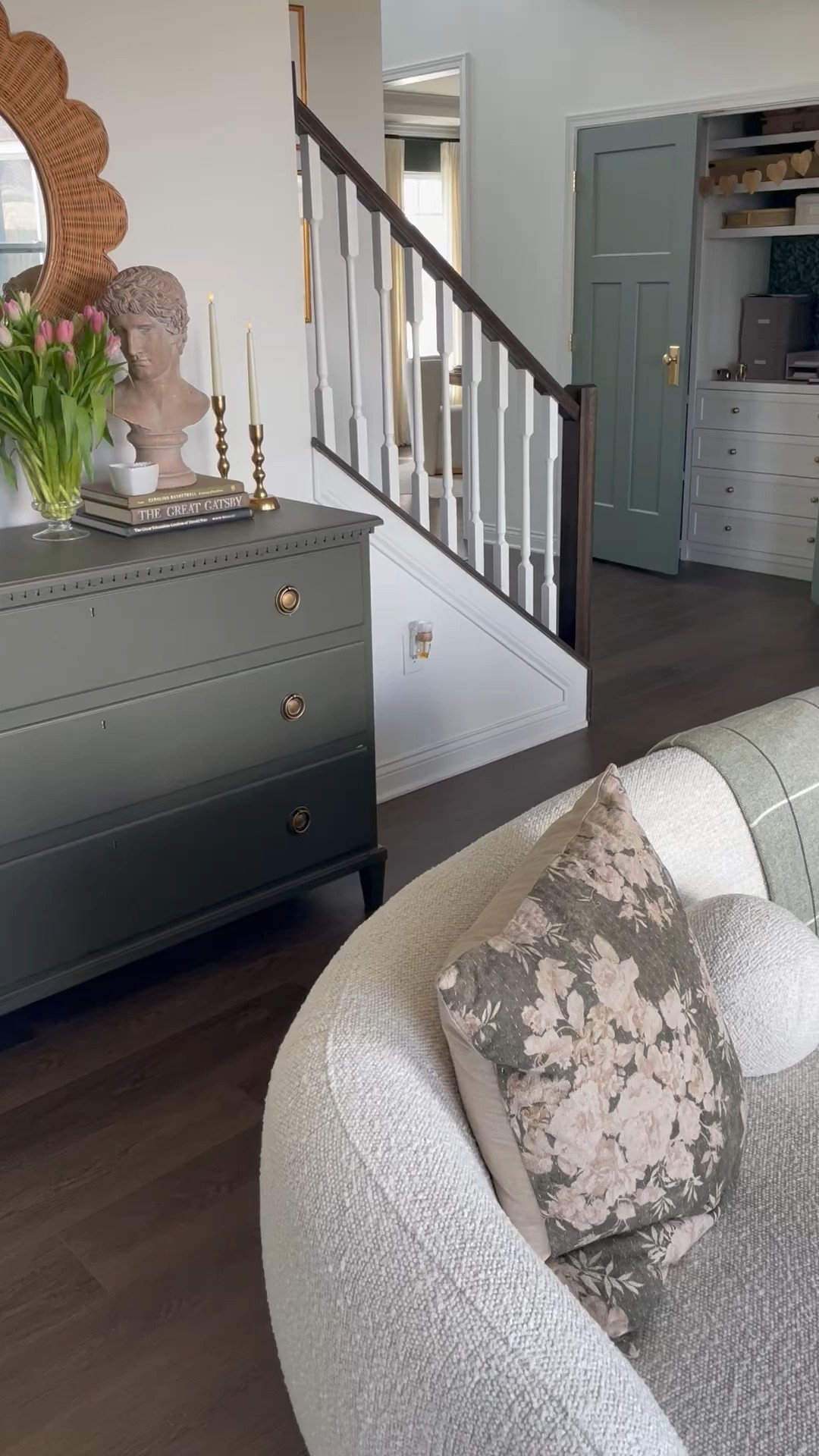 Love this scalloped mirror...

#LTKWatchNow #LTKHome #LTKSeasonal