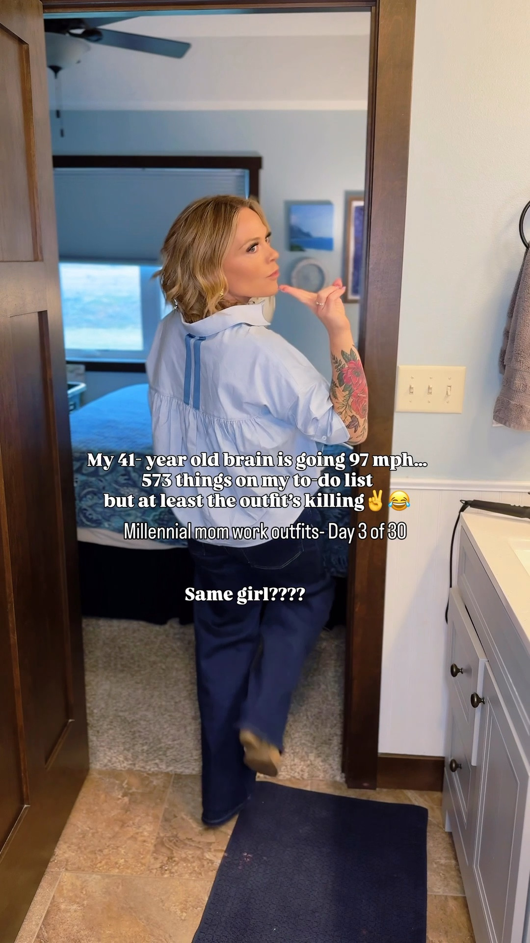 573 things on my to-do list ✅ 
zero brain power left🤯
but we showed up cute and honestly that counts ✌️😂

day 3/30 millennial mom work outfits

same girl??🤦‍♀️😂😂😂

millennial mom work outfits, casual work outfit ideas, comfy business casual outfits, everyday workwear inspo, mom style 2026, what to wear to work busy mom, effortless outfits for moms, casual chic work outfits, real life mom style

#LTKWorkwear #LTKootd #LTKOver40