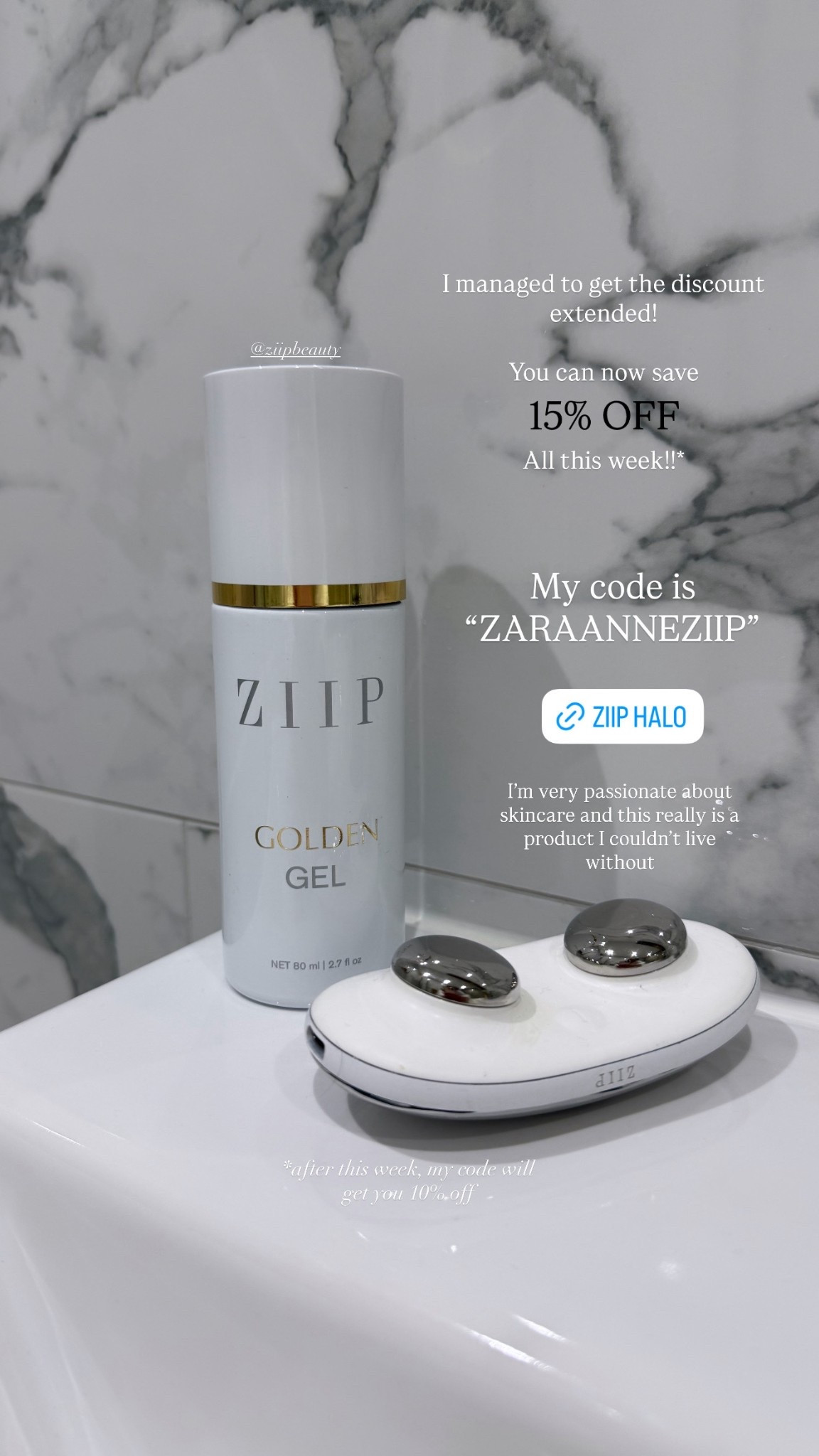 Excited for this!! My discount code “ZARAANNEZIIP” will get you 15% OFF until the end of this week! 
At which point it will return to 10%. This would also make a fabulous Christmas gift so get it while it’s cheaper and save some money! 

#ziipbeauty #ziiphalo #ziip #led #ledmask #antiageing #facelift #noninvasive #giftsforher #giftforher #giftideas #wishlist #christmasgiftideas #giftguide #giftsforhim #presentideas #beauty #luxurybeauty #discountcode #sale #blackfriday 

#LTKluxury #LTKbeauty #LTKgiftguide