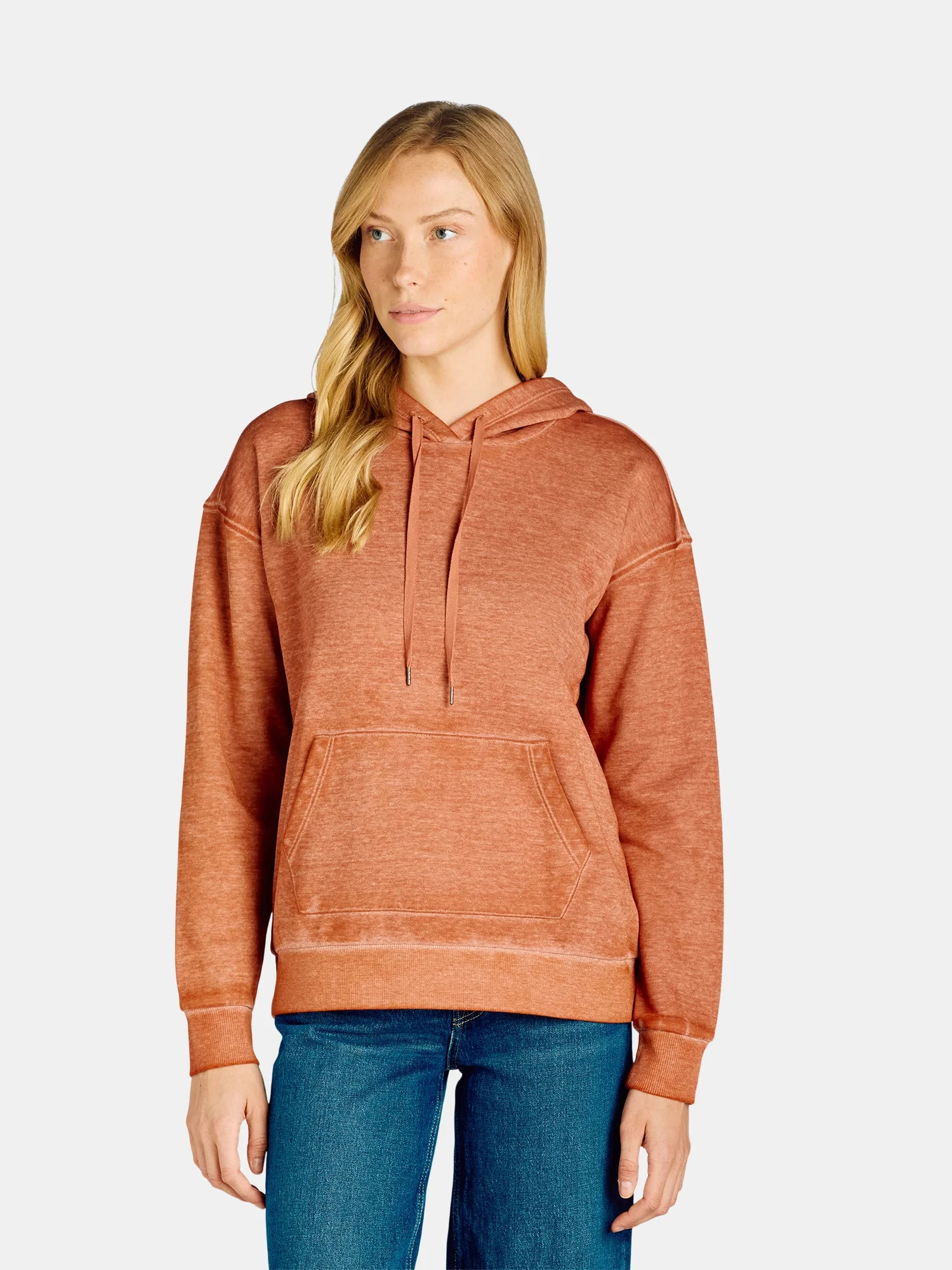 Time and Tru Women's and Women’s Plus Washed Hoodie, Sizes XS-XXXL | Walmart (US)