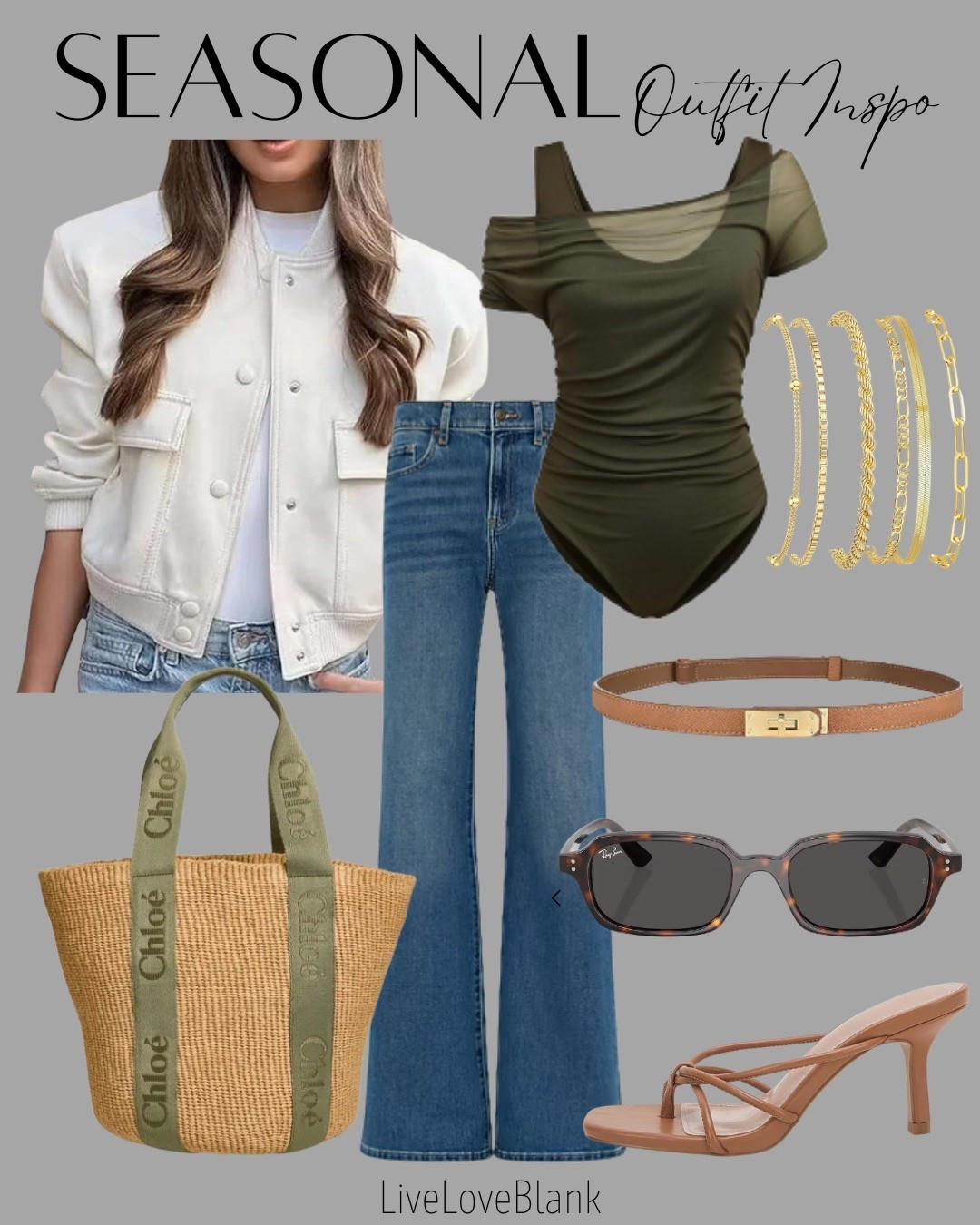 Casual seasonal outfit 
Spring outfit idea 
Bodysuit and jeans
Lightweight bodysuit
Chloe tote 


#LTKOver40 #LTKootd #LTKU