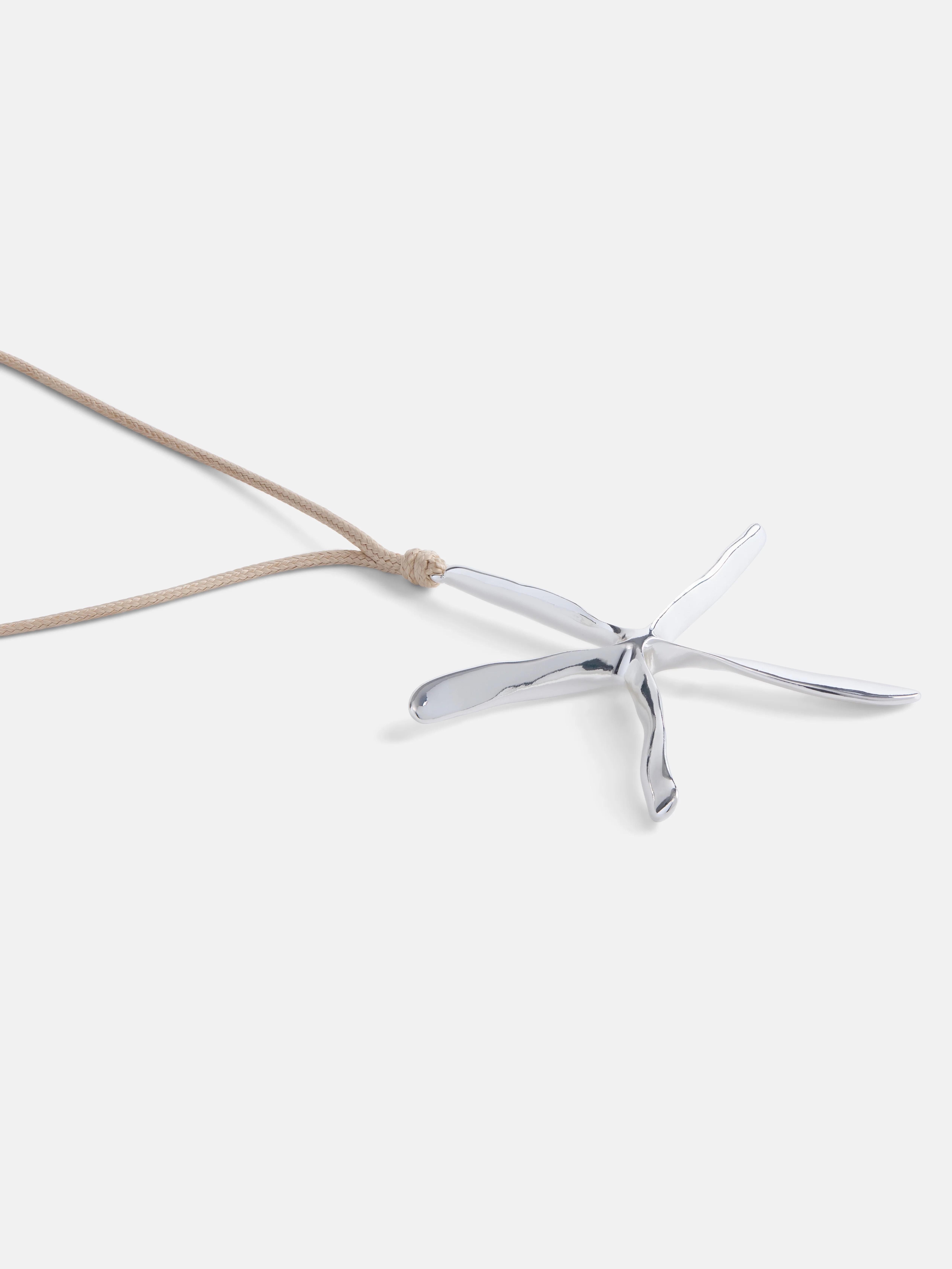 Scoop Women's Silver Tone Sculpted Starfish Pendant Necklace | Walmart (US)