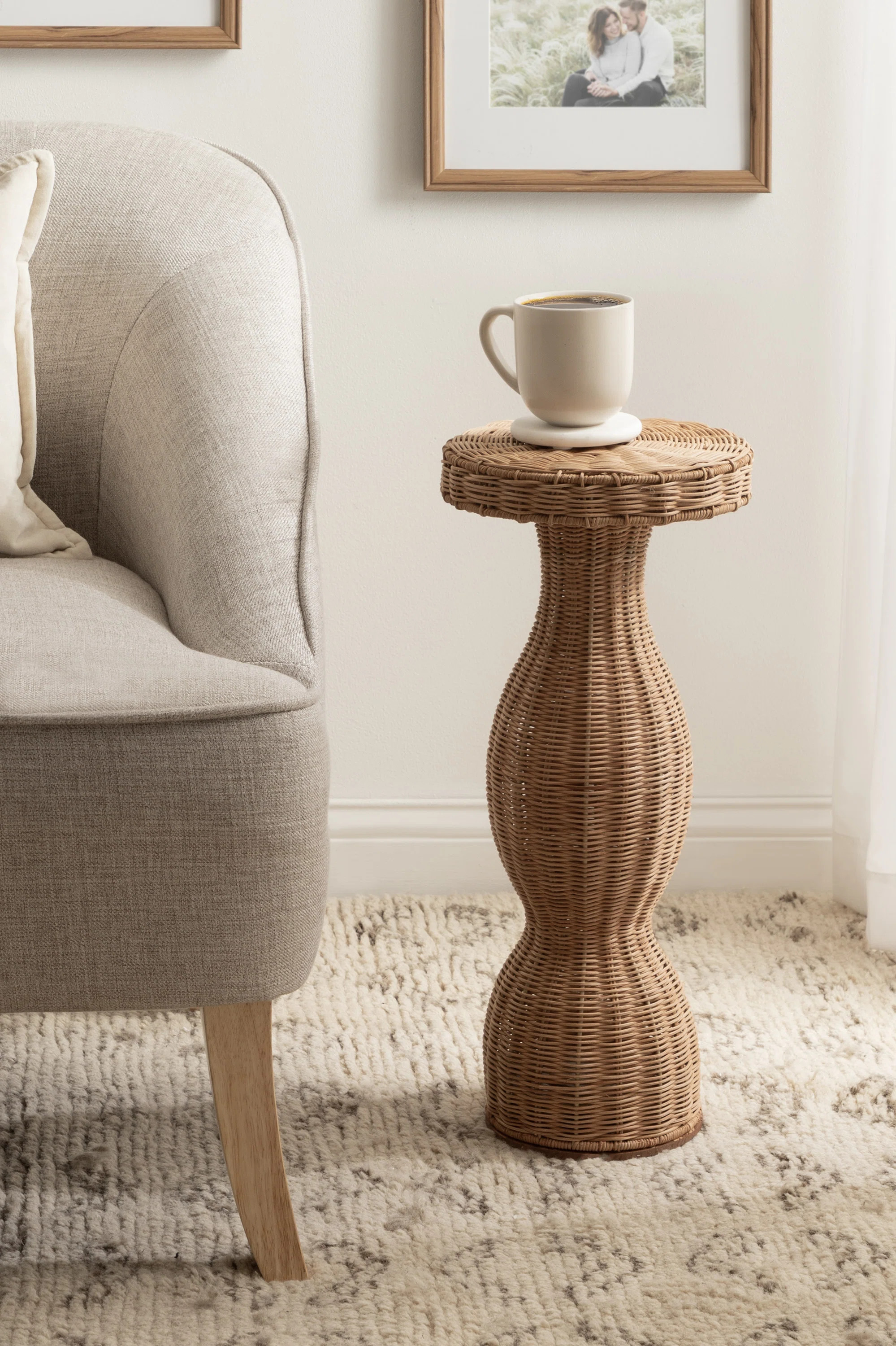Sculptural Round Boho Drink Table | Wayfair North America