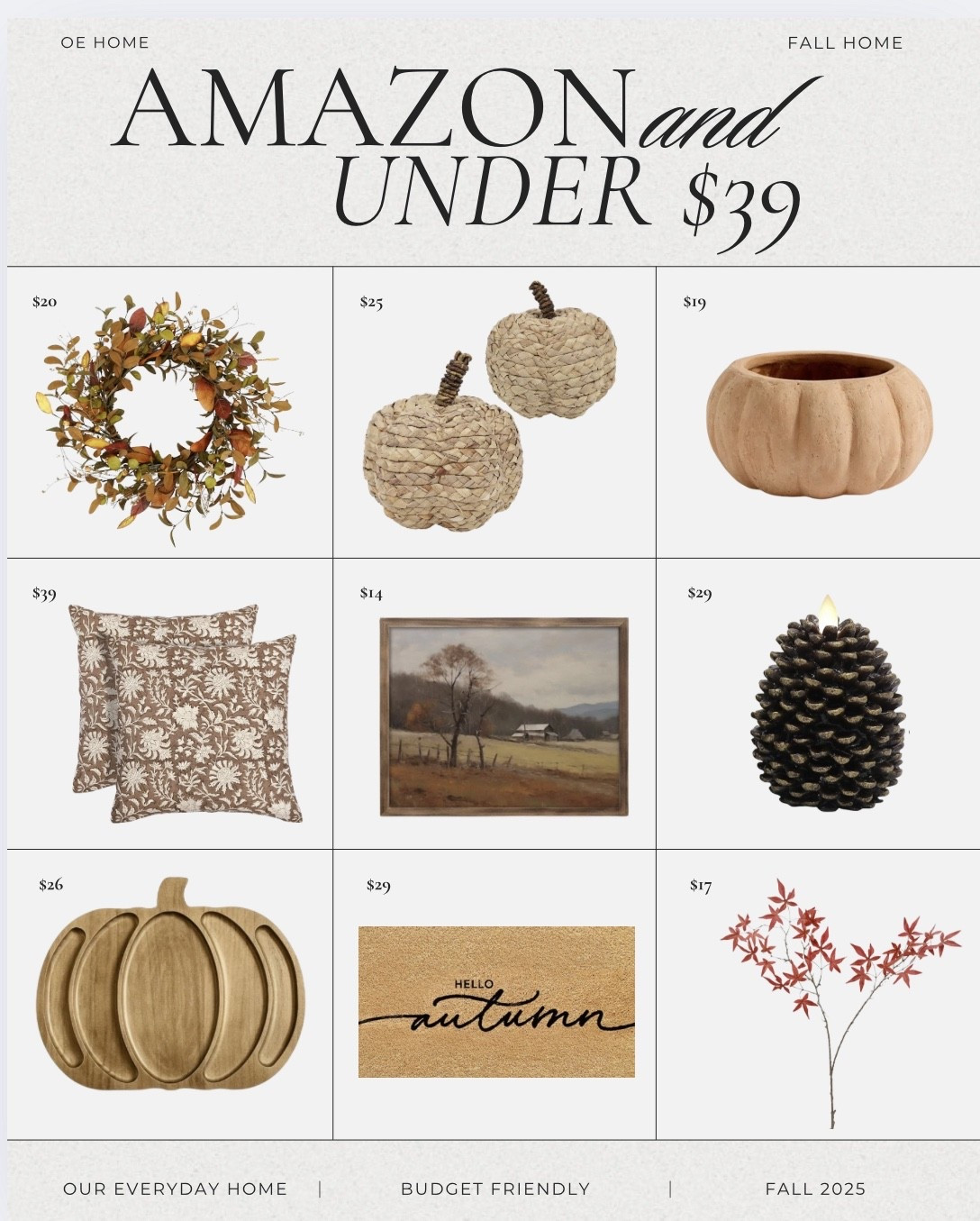 Little touches, big fall feels. All under $39. 🍂

Fall home decor 
Amazon home decor 


#LTKFindsUnder50 #LTKSaleAlert #LTKHome