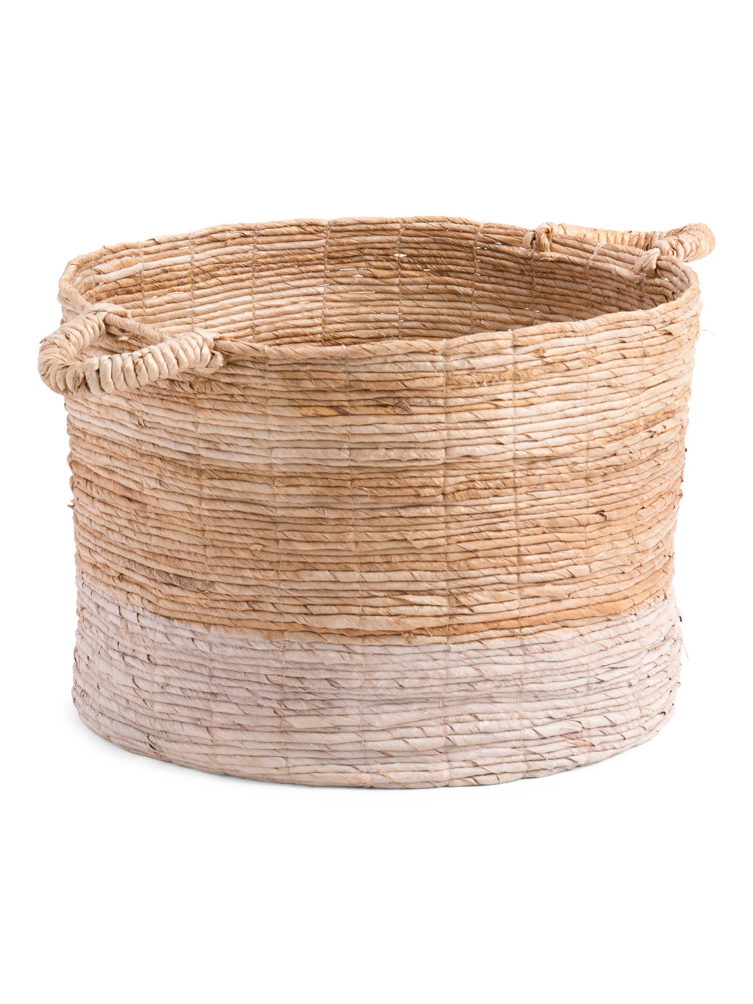 Made In Indonesia Large Basket With Thick Handle | TJ Maxx