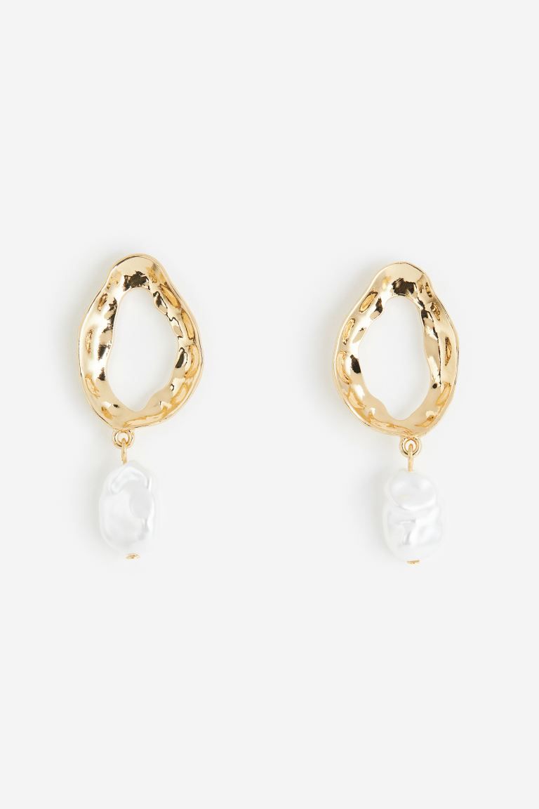 Faux Pearl Pendant Earrings | H&M (US + CA)