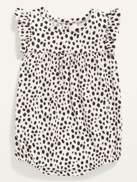 Ruffle-Trim Jersey Romper for Baby | Old Navy (US)