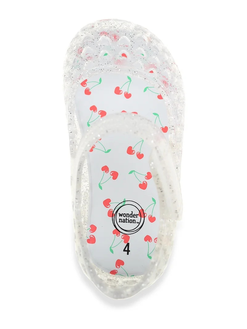 Wonder Nation Baby and Toddler Girls Mary Jane Jelly Shoes | Walmart (US)