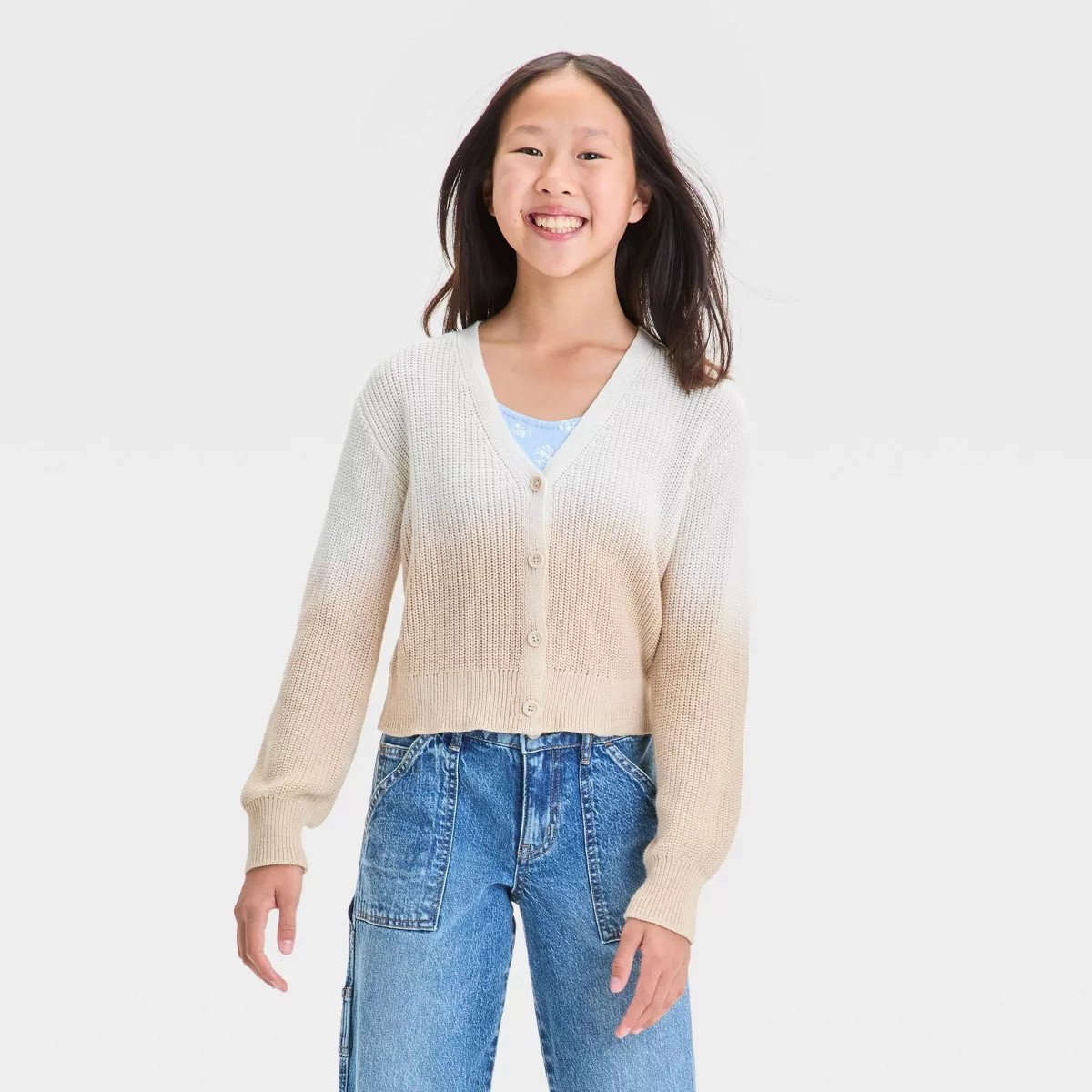 Girls' Ombre Cardigan Sweater - art class™ | Target