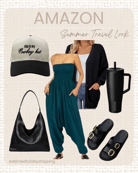 AMAZON- Summer Travel Look

Travel outfit, travel fit, travel look, comfy outfit, trendy look, free people look for less, jumpsuit, strapless jumpsuit, harem pants jumpsuit, woven leather handbag, shoulder bag, trucker hat, black and white trucker hat, button down cardigan, black cardigan, oversized cardigan, 40 oz tumbler, mom cup, black and gold buckle sandal, slide on sandal, comfy loom, casual look, spring look, summer look


#LTKTravel #LTKFindsUnder50 #LTKStyleTip