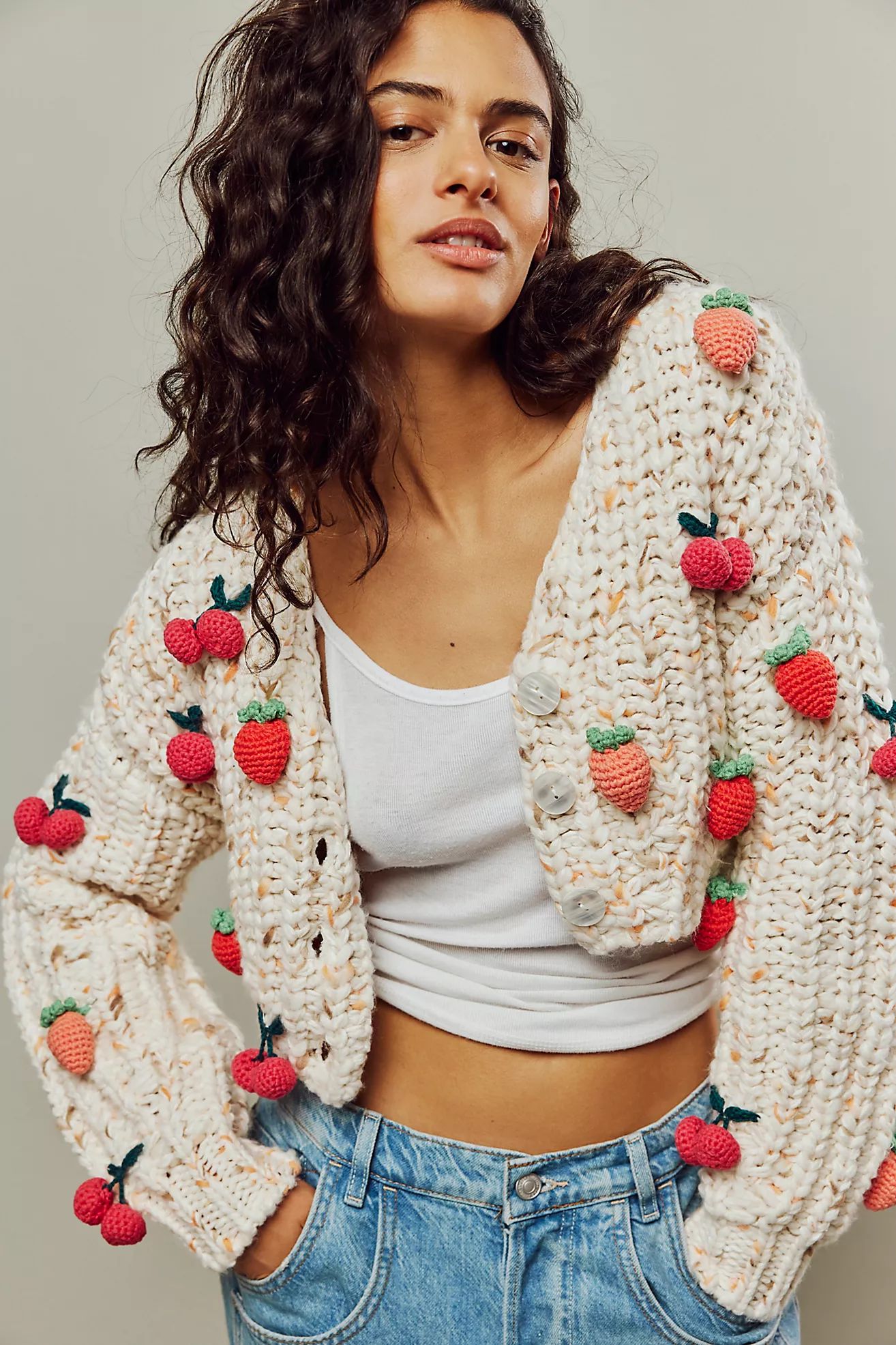 Strawberry Fields Cardigan | Free People (Global - UK&FR Excluded)