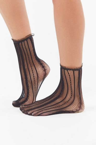 Sheer Striped Ankle Sock | Urban Outfitters (US and RoW)