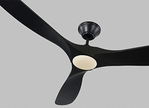 Monte Carlo 3MAVR60BKBKD Maverick Modern Energy Star 60" Ceiling Fan with LED Light and Hand Remote  | Amazon (US)