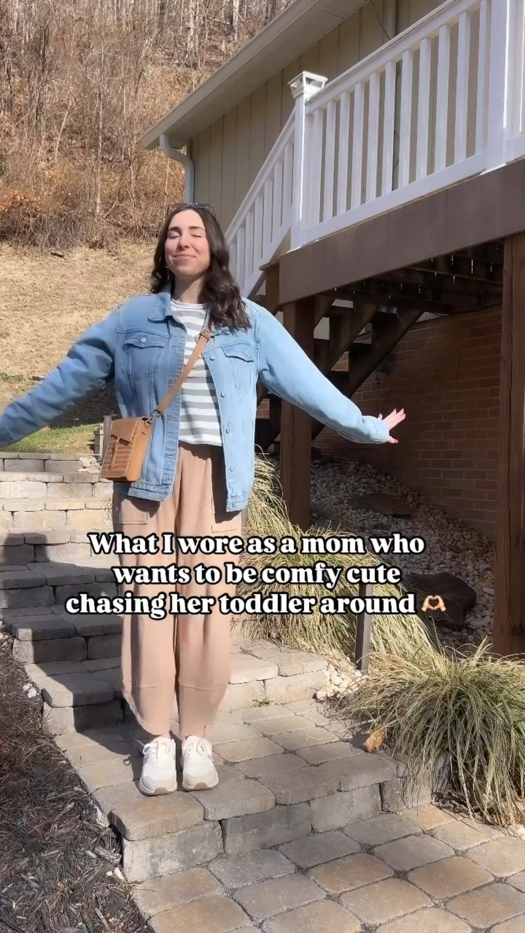 Stretchy pants + “mama” embroidered denim jacket + $9 Walmart sneaks = the perfect Spring combo for this mama!! Comfy cute will always be my favorite aesthetic! 💐

🛍️Sizing: Wearing a L in the tee, a M in the pants and a L in the jacket for an oversized look! For reference, I’m 5’8” typically a size 8, M!

.
.
Toddler mom-approved outfit OOTD - Free People lookalike “look for less” denim jacket, comfy pants, free people style outfit, Walmart tennis shoes, sneakers #momswithstyle #momootd #momoutfits #everydaystyle #outfitideas #casualstyle #momstyle #outfitinspo #springfashion #ltkspringsale #ltkfindsunder50 #ltkwatchnow #ltkfamily #ltkshoecrush

#LTKShoeCrush #LTKSaleAlert #LTKFindsUnder50