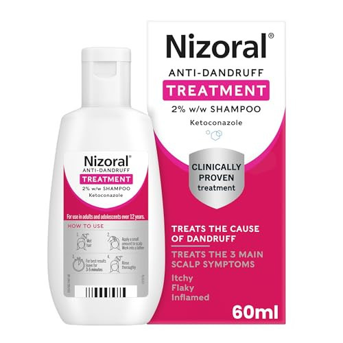 Nizoral Anti-Dandruff Treatment Shampoo, Treats and Prevents Dandruff, Clinically Proven to Control Itchy & Flaky Scalps, Contains Ketoconazole, 1 x 60ml | Amazon (UK)