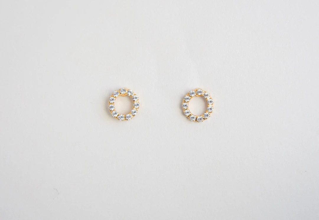 Bridesmaid Proposal Diamond Crystal Earrings Hypoallergenic - Etsy | Etsy (US)