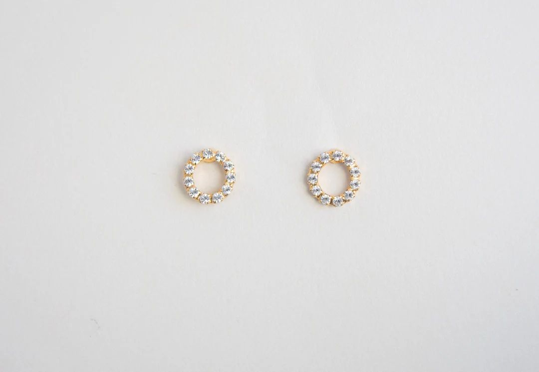 Bridesmaid Proposal Diamond Crystal Earrings Hypoallergenic - Etsy | Etsy (US)