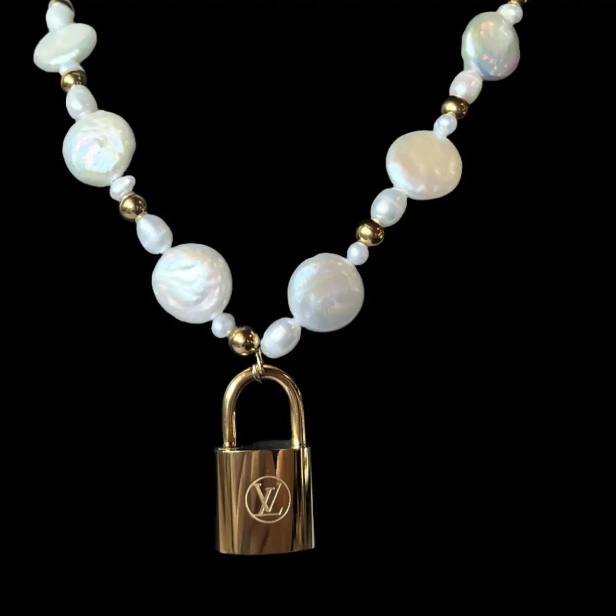 Pearl Padlock Necklace - Ahava J | Ahava Jewels