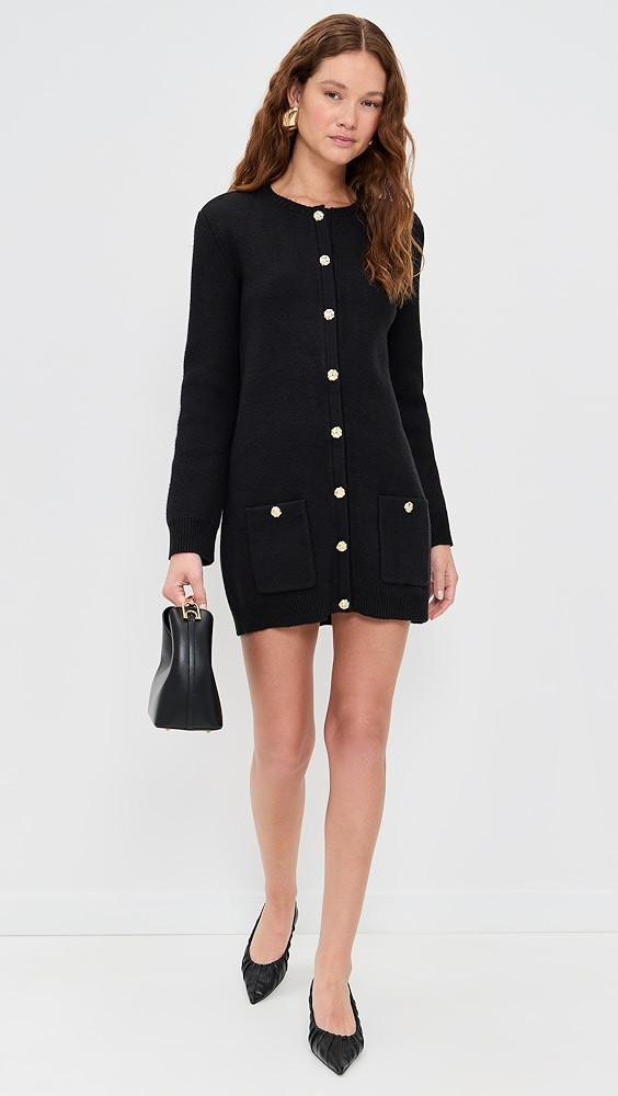 Parker Gold Button Sweater Dress | Shopbop