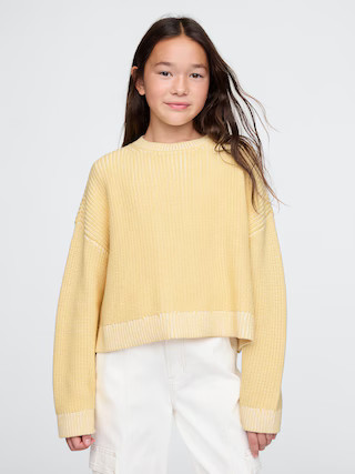 Kids Boxy Crewneck Sweater | Gap (US)