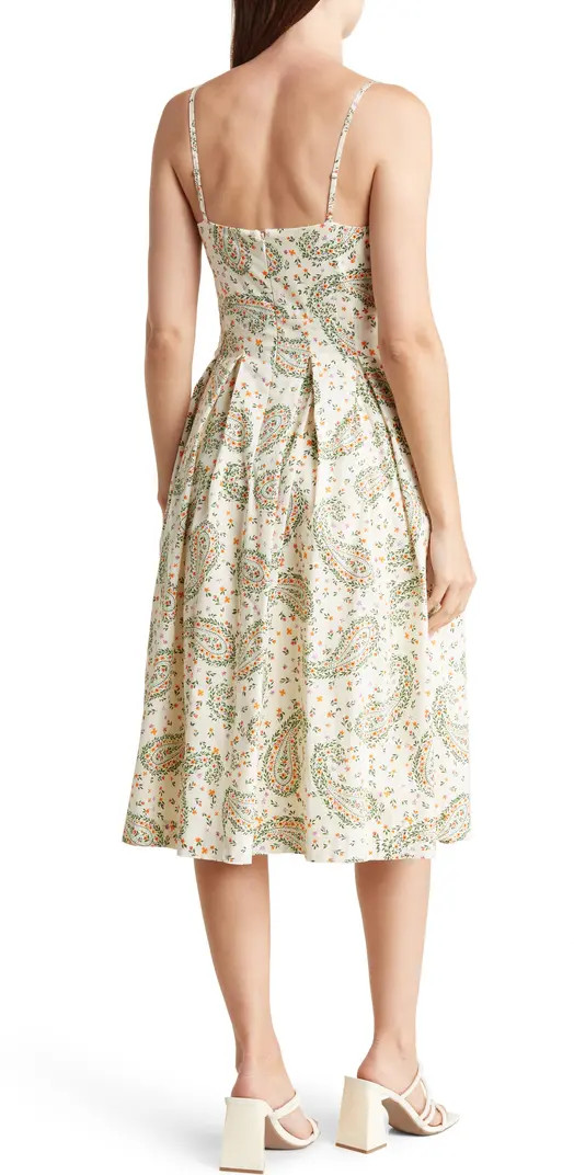 BCBGeneration Paisley Floral A-Line Sundress | Nordstromrack | Nordstrom Rack