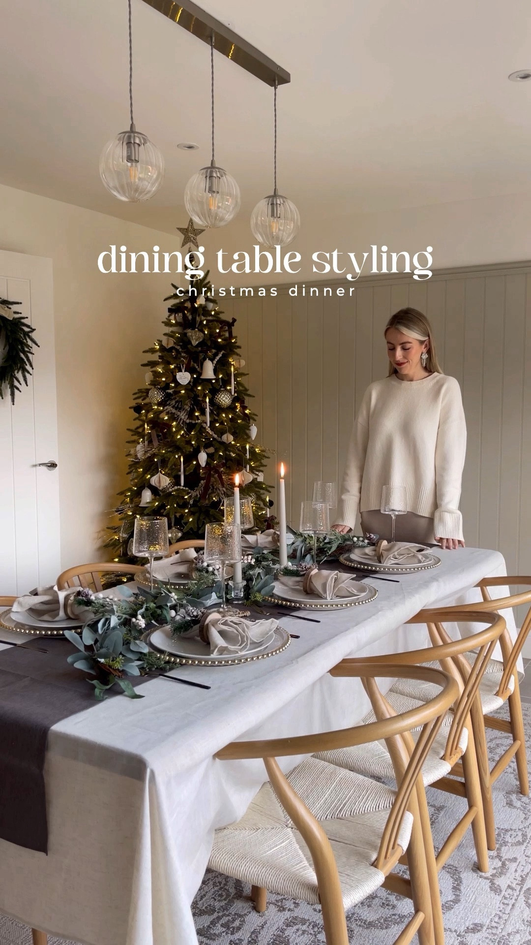 Christmas Day table scape 🎄✨🍽️ the table protector is a must for hosting! 
#LTKGIFT 

Christmas table, table styling, dinner plates, charger plates, table cover, Christmas table styling ideas 

#LTKVideo #LTKhome #LTKHoliday